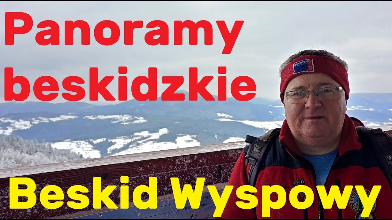 Modyń w Beskidzie Wyspowym - panorama z wieży.