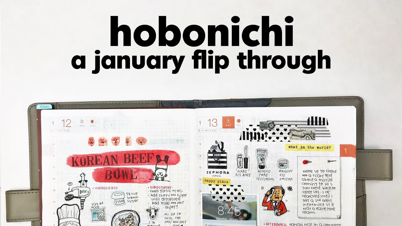 January 2018 | Hobonichi Flip Through