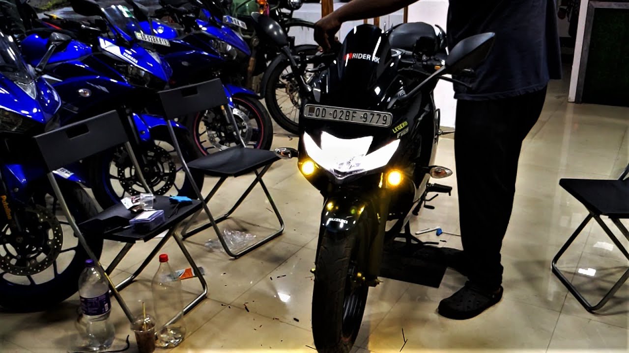 HJG Fog light installation on GixxerSF150 #riderrk | #hjgfoglight | #maddog | #gixxer | #odianana