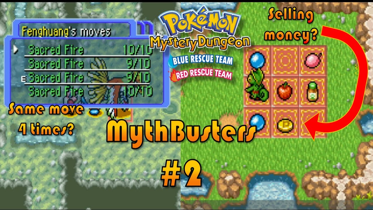 Mythbusters #2 - Pokémon Mystery Dungeon Red/Blue Rescue Team