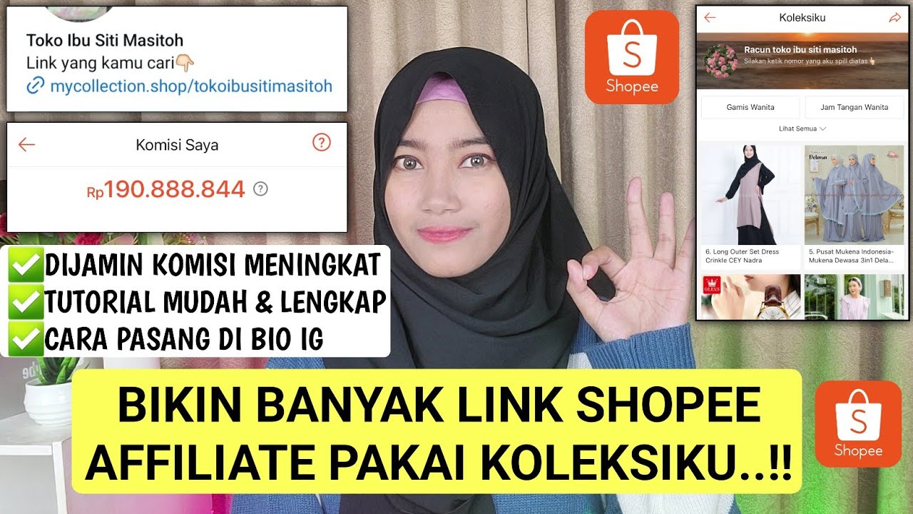 CARA MEMBUAT KOLEKSIKU DI SHOPEE AFFILIATE PROGRAM | CARA MEMBUAT BANYAK LINK SHOPEE AFFILIATE 2024