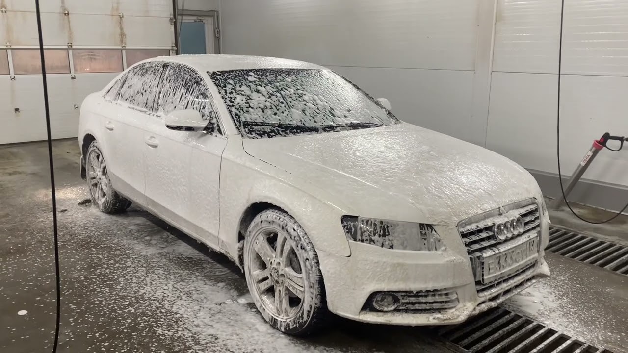 Audi a4 будни кольцевода 5 мойка ночью, в самый раз