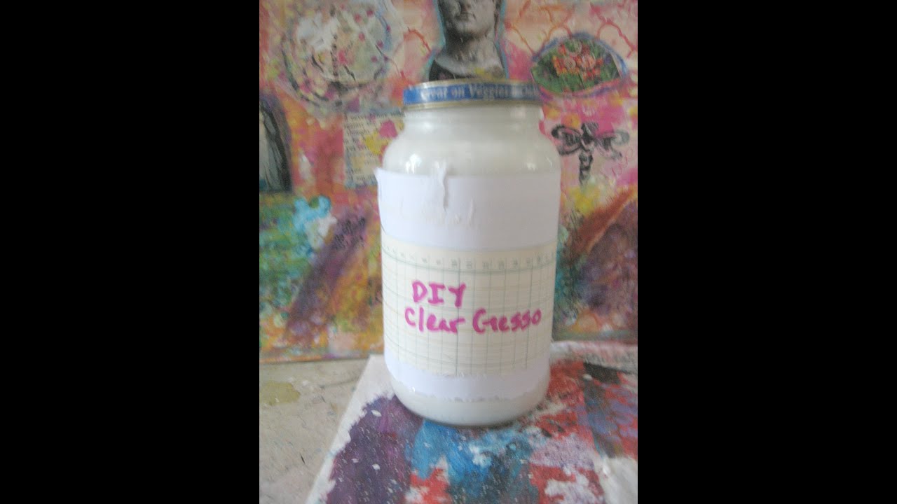 How to make Clear Gesso/ DIY/ Homemade Clear Gesso