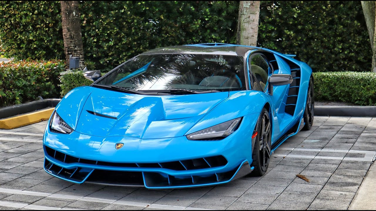 Lamborghini Centenario, Essenza SCV12, Countach Arriving for Revuelto Unveiling at Lamborghini Miami