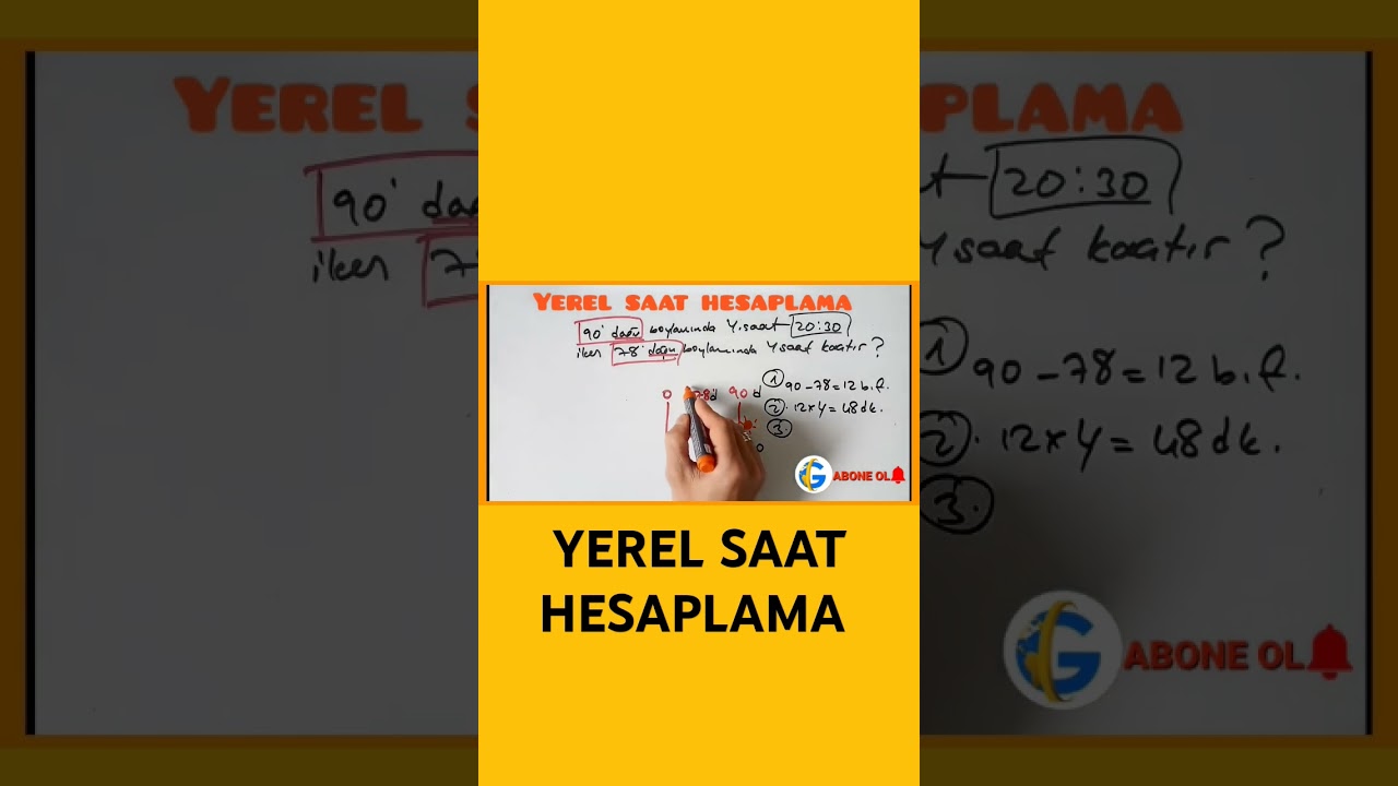 YEREL SAAT HESAPLAMA
