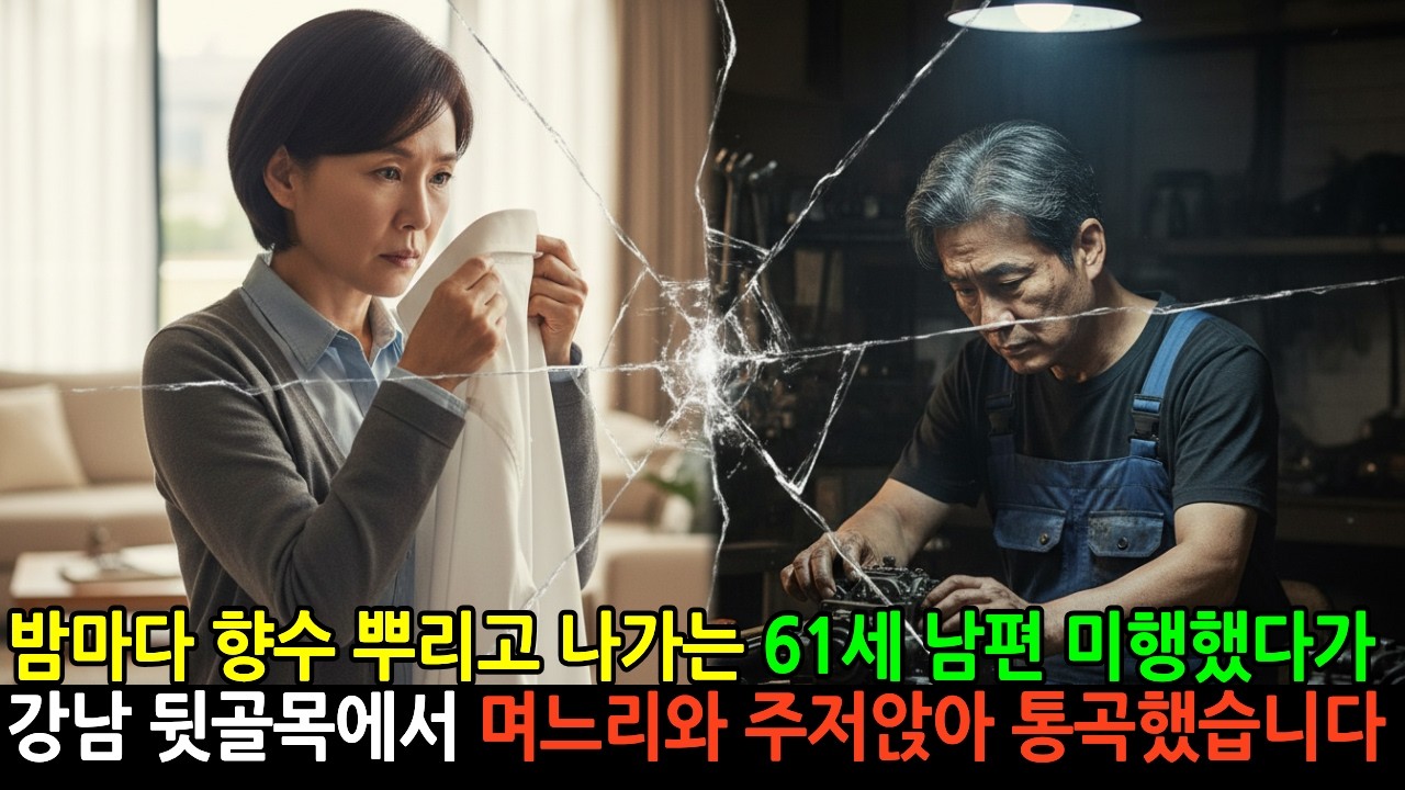 밤마다 향수 뿌리고 나가는 61세 남편 미행했다가, 강남 뒷골목 공장에서 며느리와 주저앉아 통곡했습니다. #사연라디오 #고부갈등 #부부사연 #감동실화 #참교육 #노후사연 #인생지사