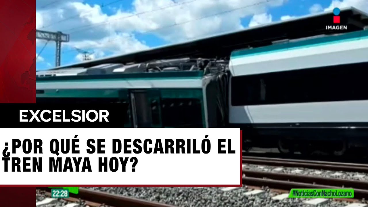 Vagón del Tren Maya se descarrila en Izamal, Yucatán
