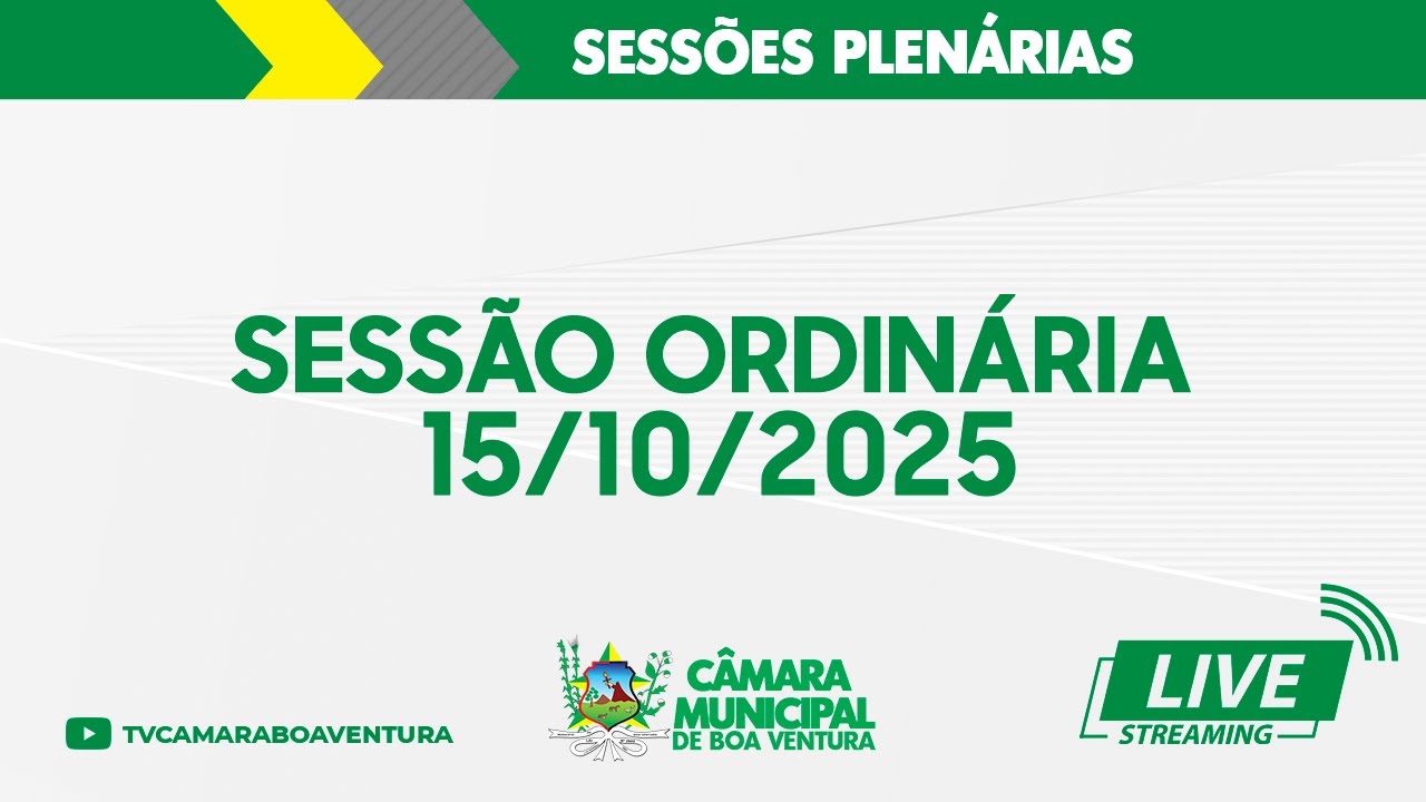 Sessão Ordinária 15/10/2025