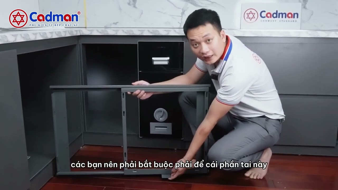 Hướng dẫn lắp đặt gi&aacute; g&oacute;c li&ecirc;n ho&agrave;n #viral #huongdanlapdat #video #kitchen