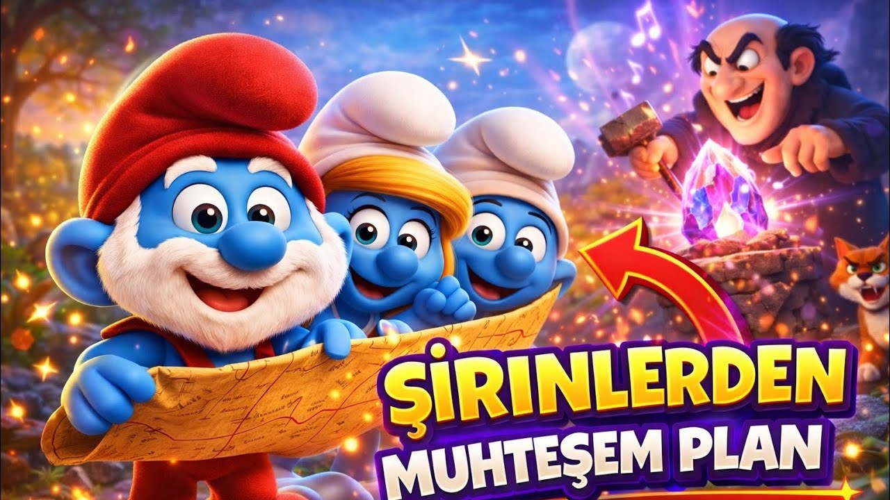Şirinler ve Kayıp Melodi: Büyülü Orman Macerası|Çocuk Hikayesi ✨🍄
