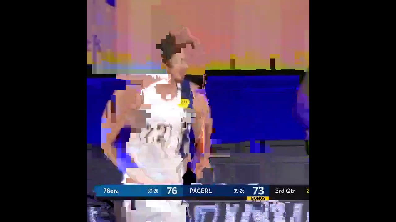 TJ Leaf Dunks on Joel Embiid