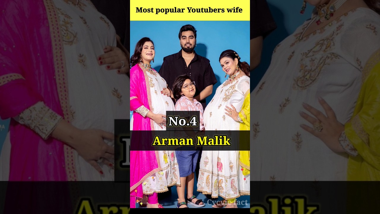 Top 5 most popular Youtubers wife 😍#shorts #youtubeshorts