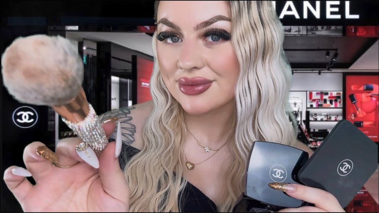 ASMR Chanel Employee Does Your Makeup Role-Play | Brain Melting Layered Sounds