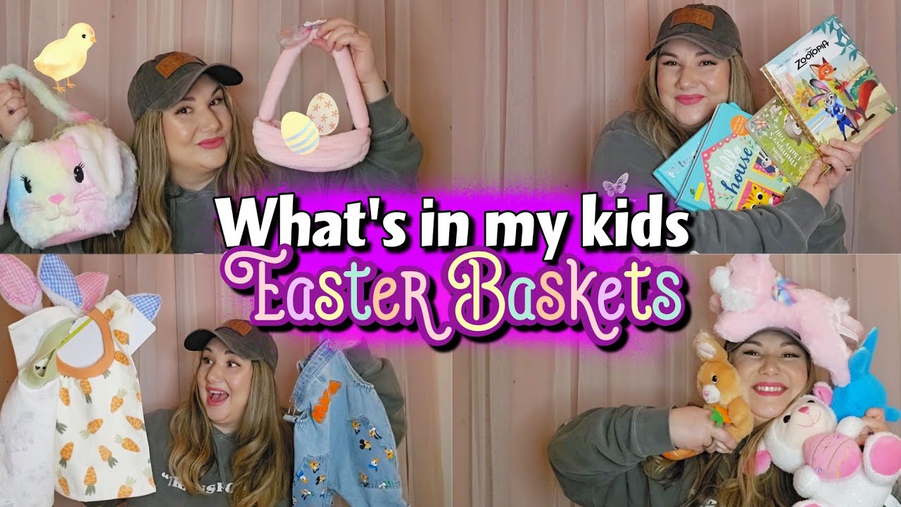 What's in my kids EASTER BASKET! | TODDLER GIRL & 1 YEAR OLD BABY BOY🐣