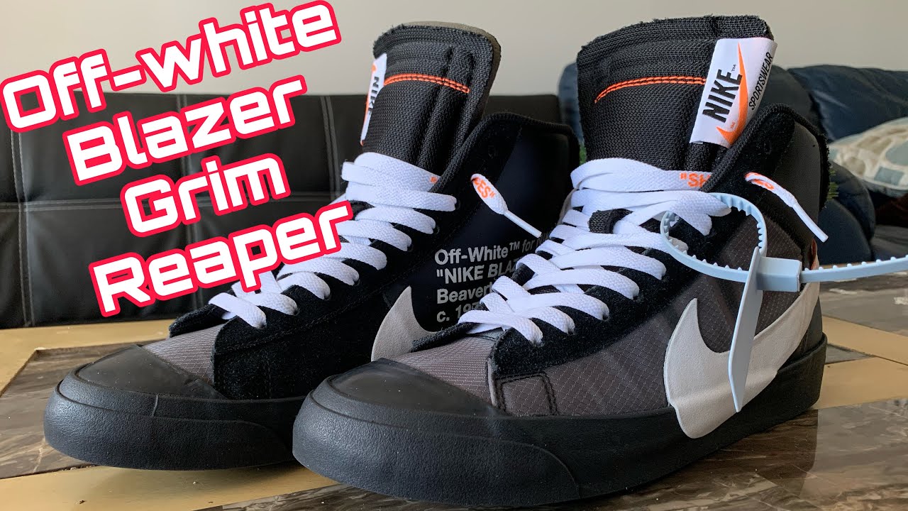 Nike Blazer Mid Off-white “Grim Reaper” unbox and on feet 👟 🔥
