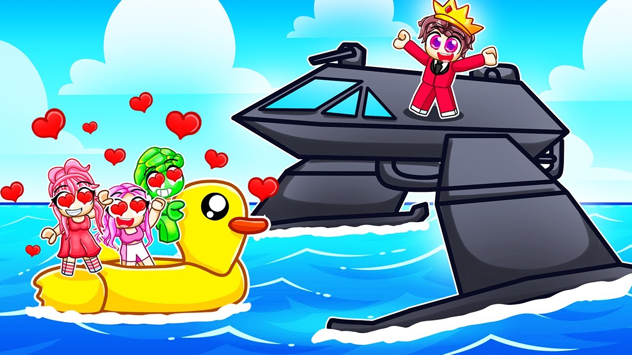 Rizzing Girls With The NEW STEALTH BOAT In Roblox SHARKBITE!