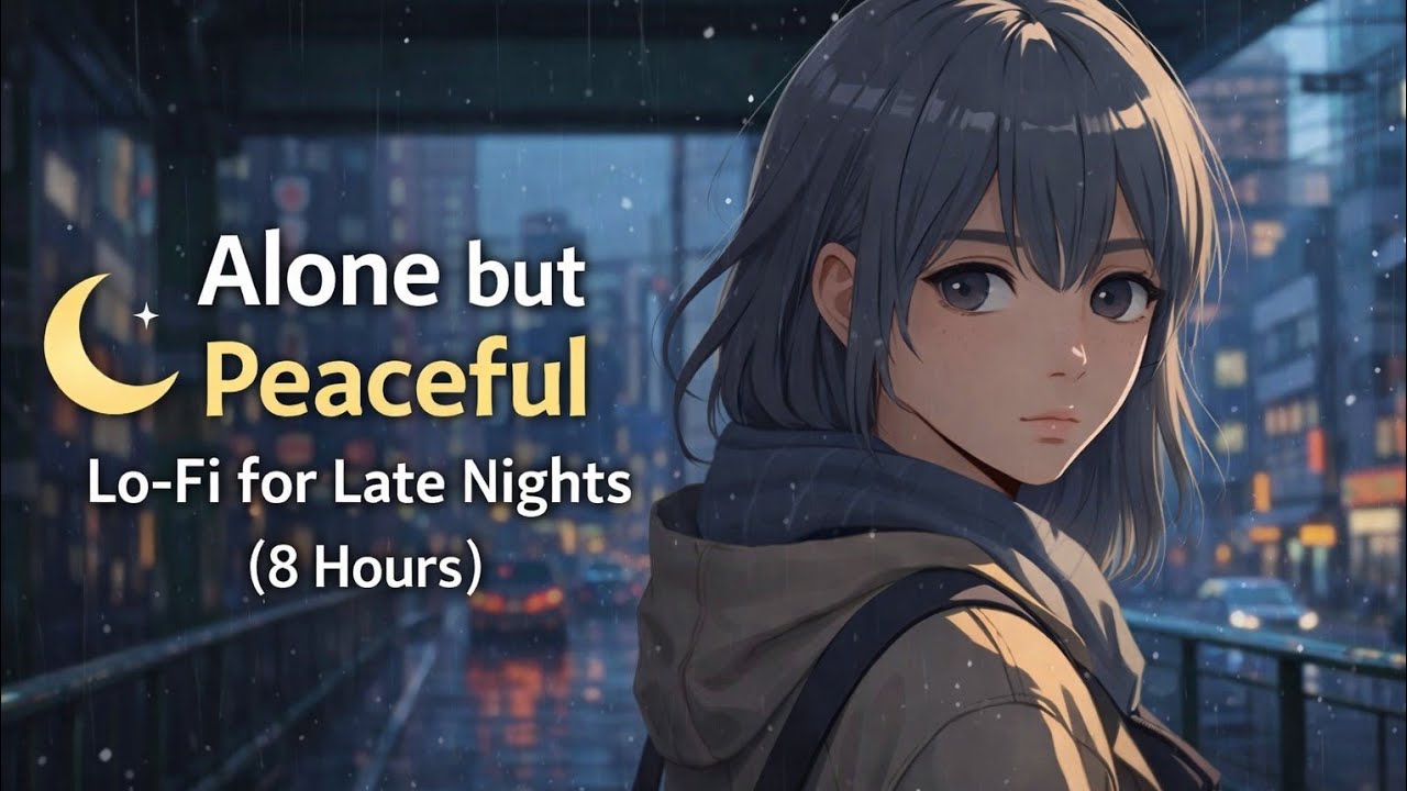 Quiet Rainy Night Lo-Fi 🌧️ Study & Chill for 8 Hours.