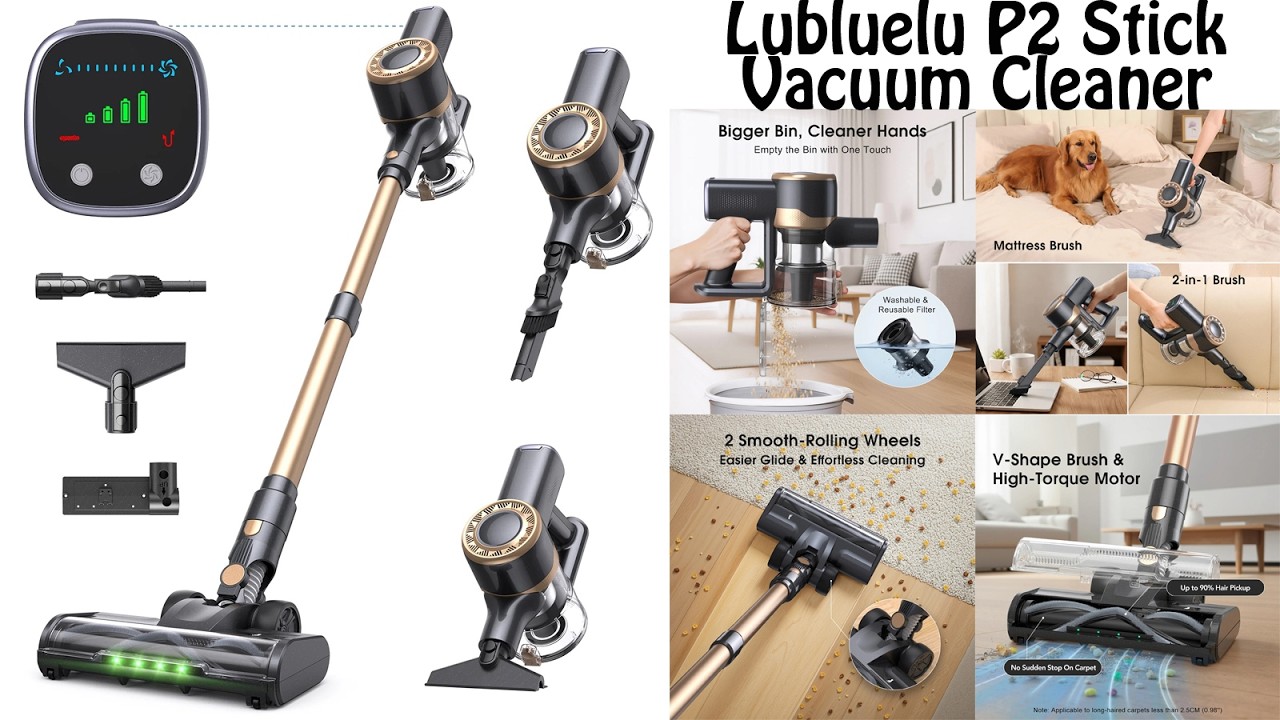 Lubluelu P2 Stick Wireless Vacuum Cleaner 30kPa Unboxing