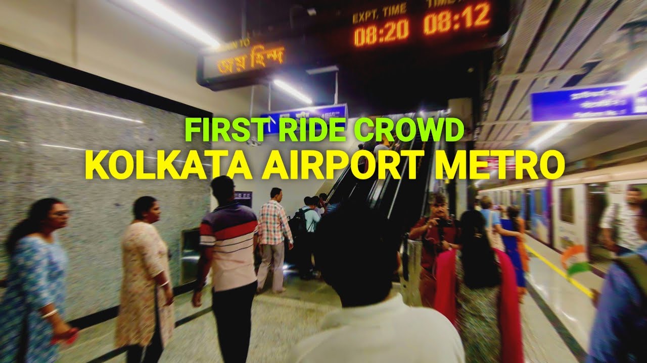 First Day First Ride - Airport Metro A Hit!🔥 Kolkata Metro Yellow Line 💛