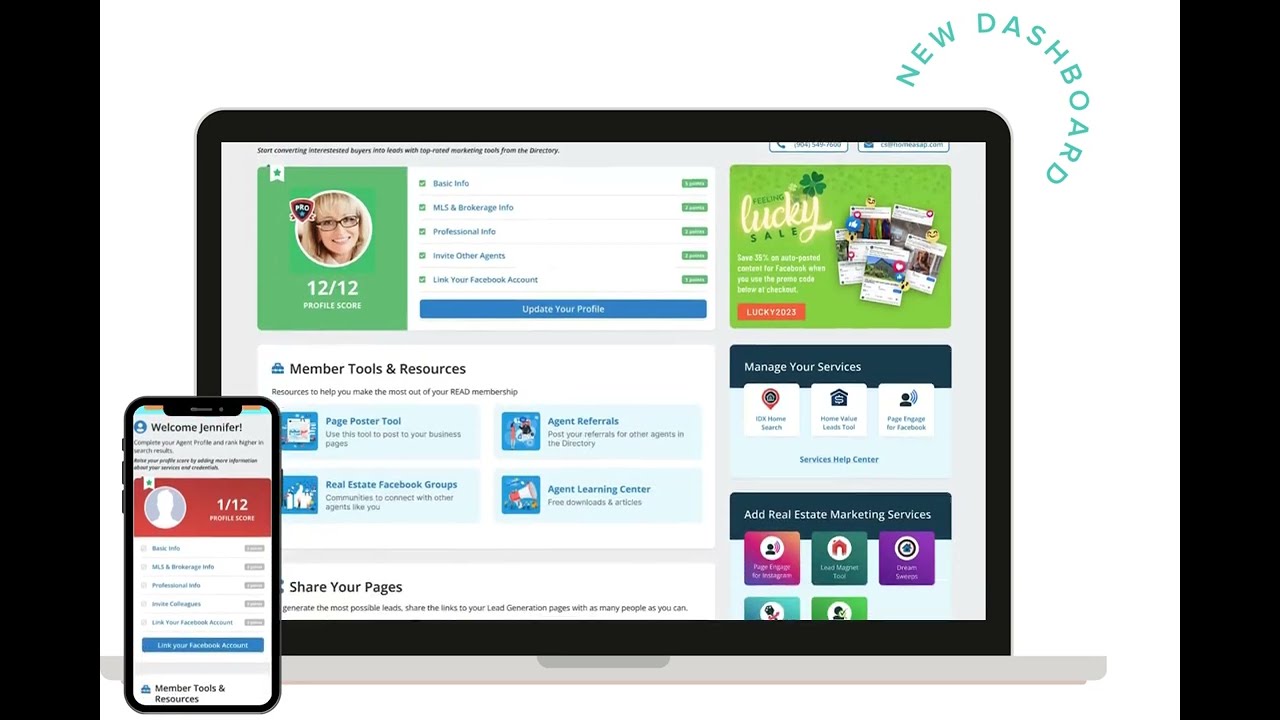 Real Estate Agent Directory dashboard UX redesign & optimization