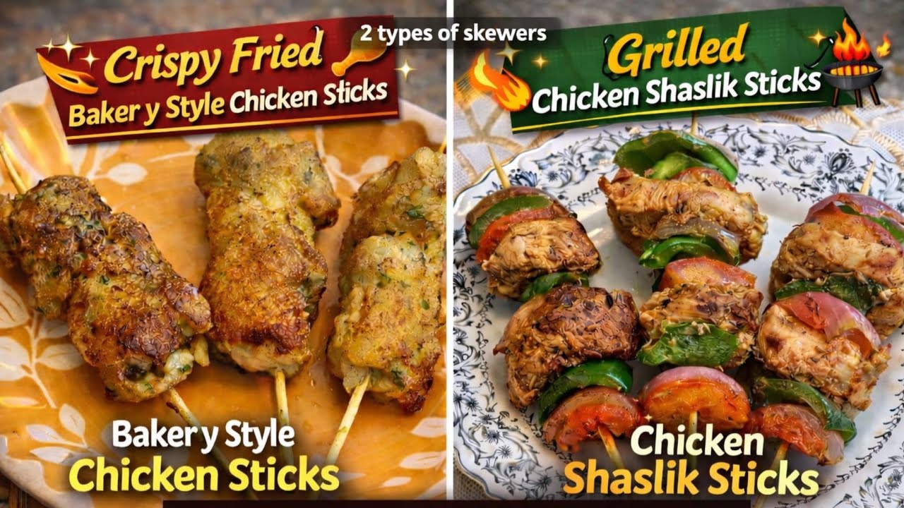 Chicken Shashilk Sticks|Chicken Sticks Recipe|Chicken Sticks Boti|Bakery Style Chicken Sticks