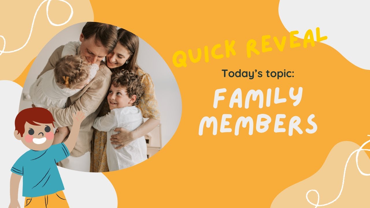 Family members Quick reveal game - ESL basic