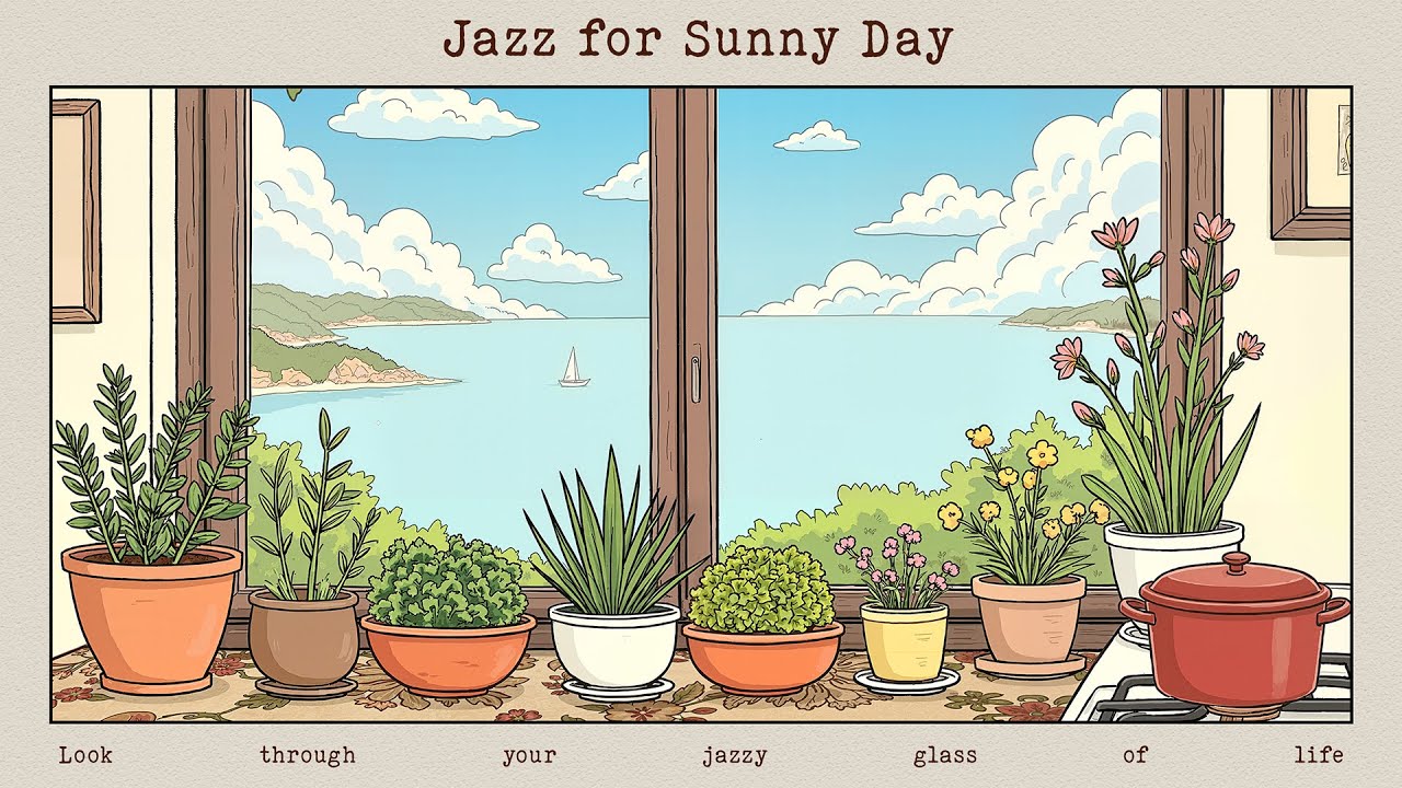 take care of your morning plants with sun and water, while bossa nova plays in the background