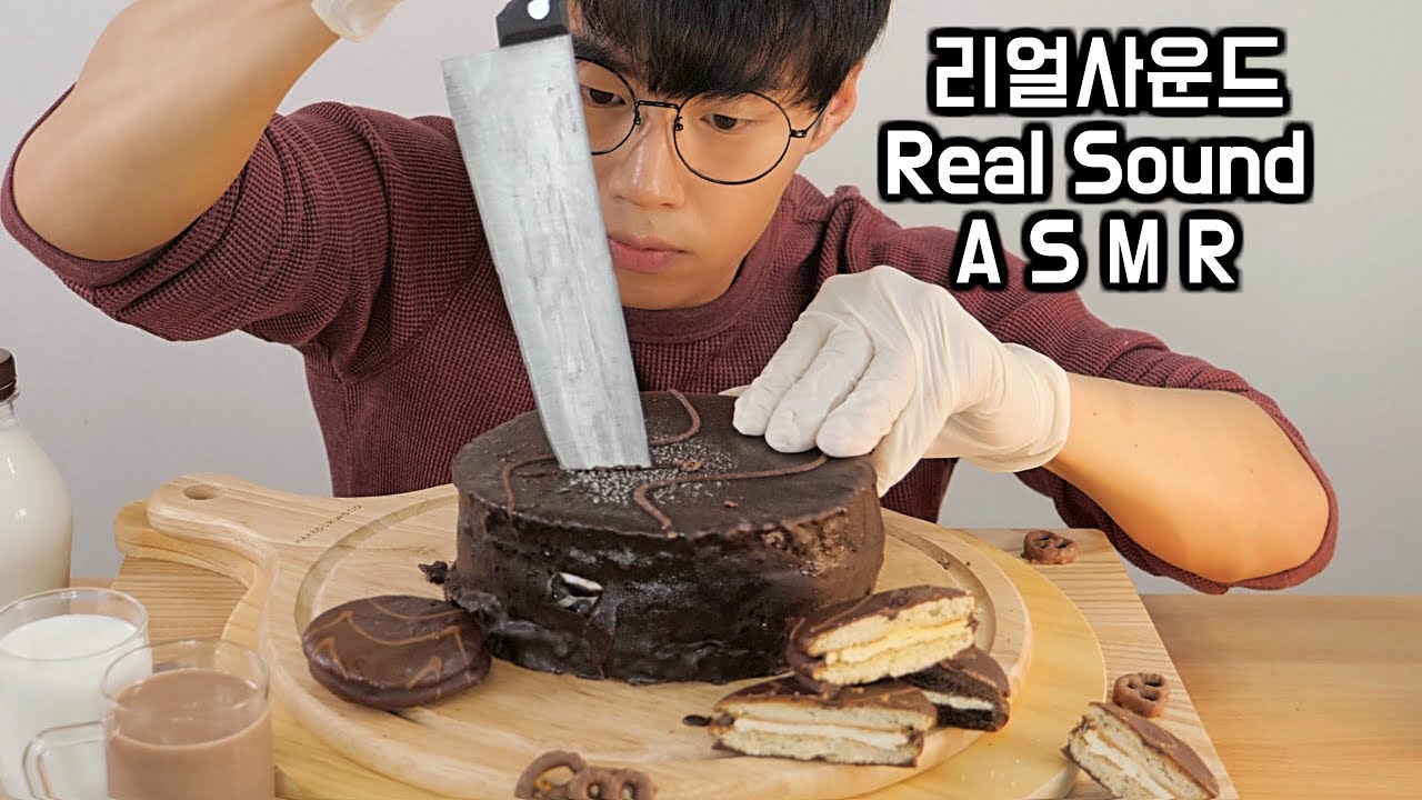 대왕몽쉘 아이스크림 리얼사운드 asmr 먹방 - mukbang eating show