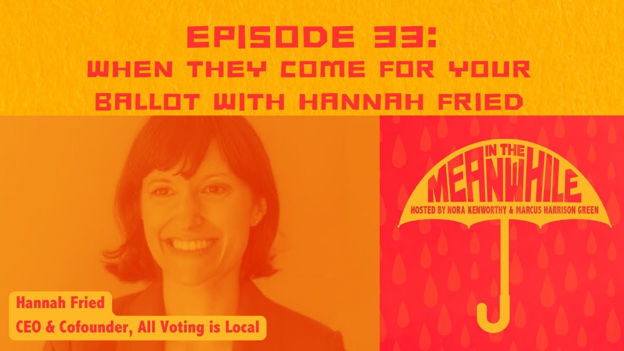 Ep 33: When They Come for Your Ballot with Hannah Fried