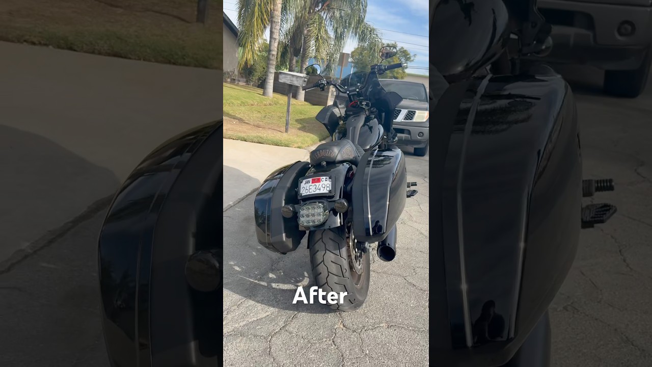 Lowrider ST. Custom LE PERA seat. Before & after 