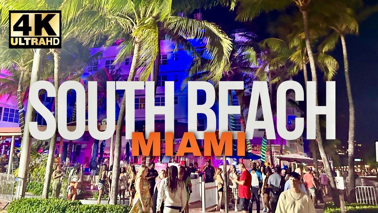 Miami Beach Nightlife South Beach Spring Break 2024 [4K]