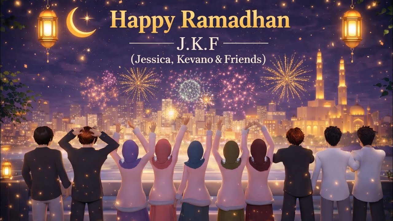 J.K.F (Jessica, Kevano & Friends) || Happy Ramadhan 1447 H ☪️|| Drama Sakura School Simulator