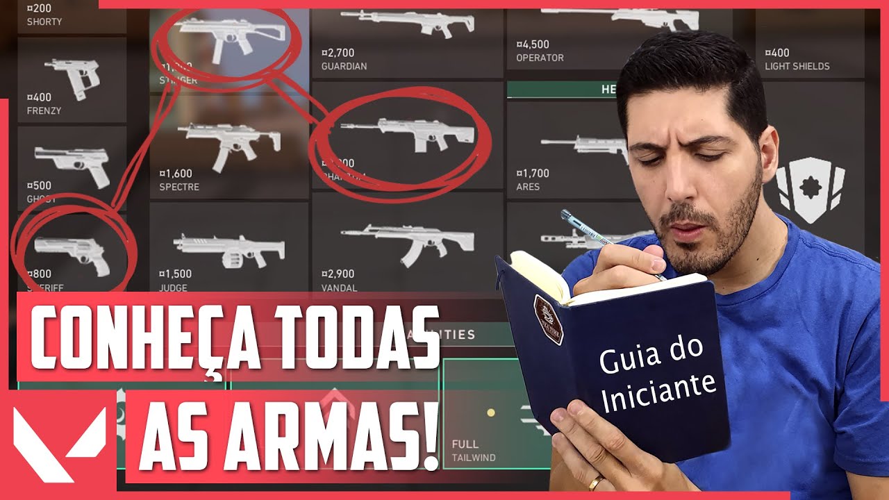 TESTANDO TODAS AS ARMAS DO VALORANT! Quais as Melhores Armas do Valorant? | Valorant Armas (Parte 1)