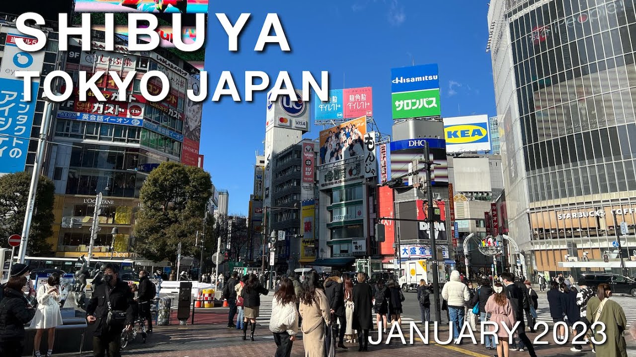 [4K]Walking around Shibuya in Tokyo Japan, January 2023