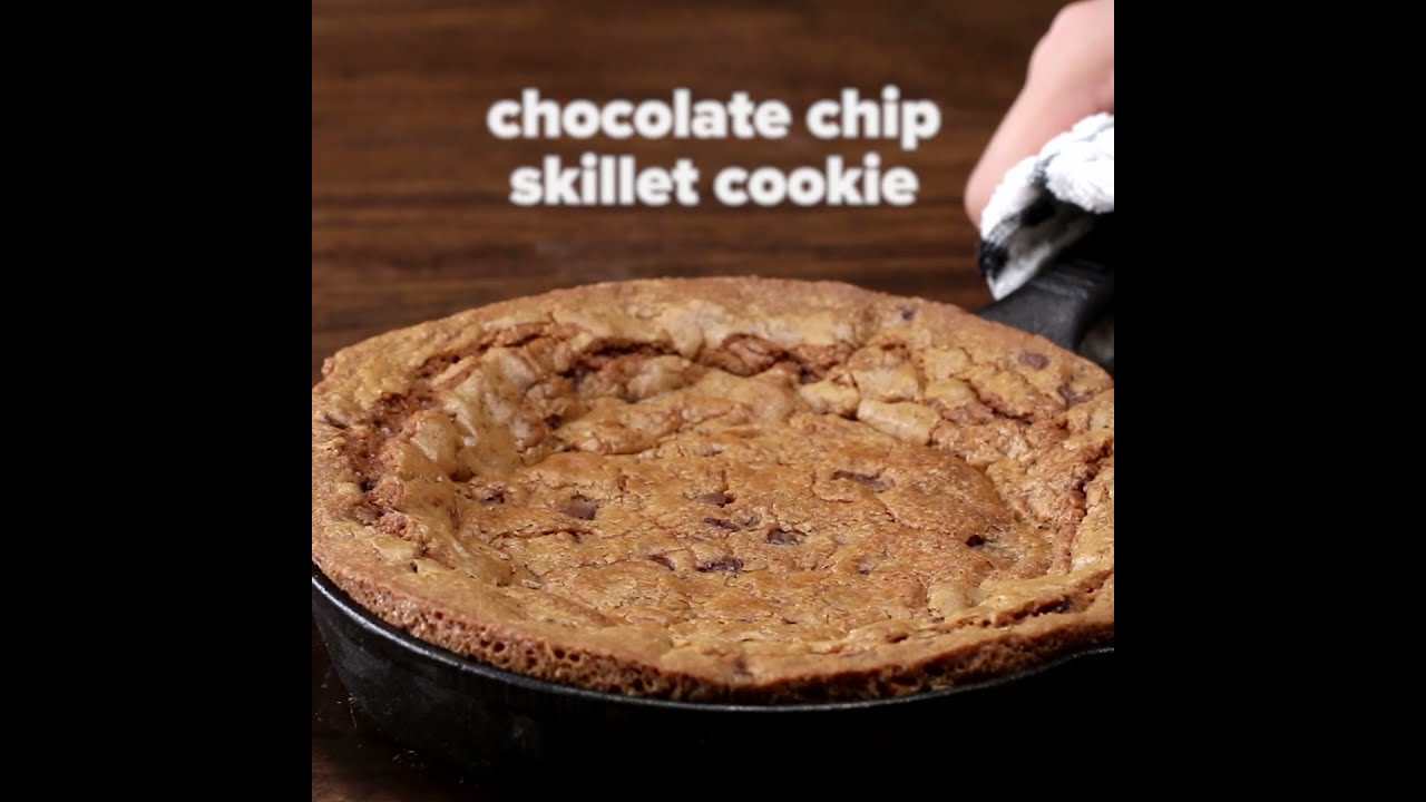 Chocolate Chip Skillet Cookie #Shorts
