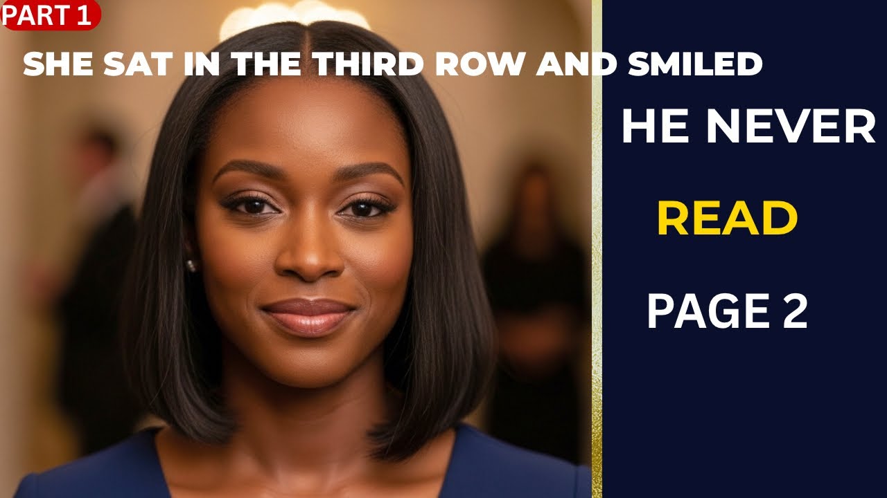 She Sat In The Third Row And Smiled. He Never Read Page 2. | Part 1