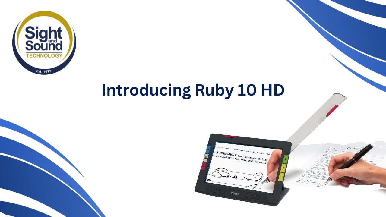 Introducing the Ruby 10 HD Electronic Magnifier