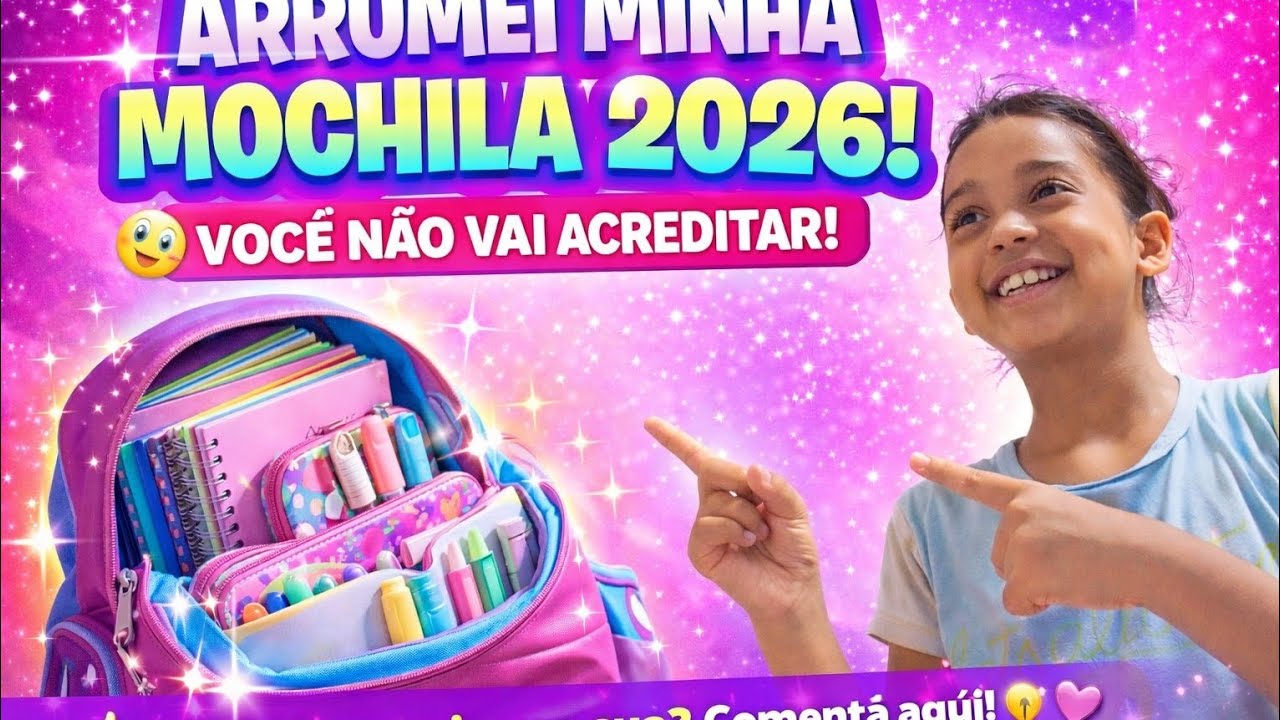 Arrumei minha mochila 2026