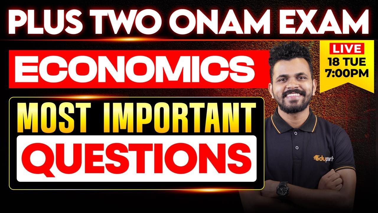 Plus Two onam exam  Economics Most Important Questions | Plus Two Commerce& Humanities