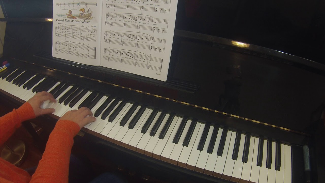 Michael Row the Boat Ashore  |  Bastien piano basics level 2