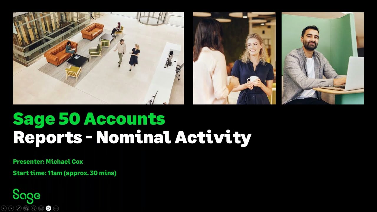 Sage 50 Accounts (UK) - Reports - Nominal Activity Report