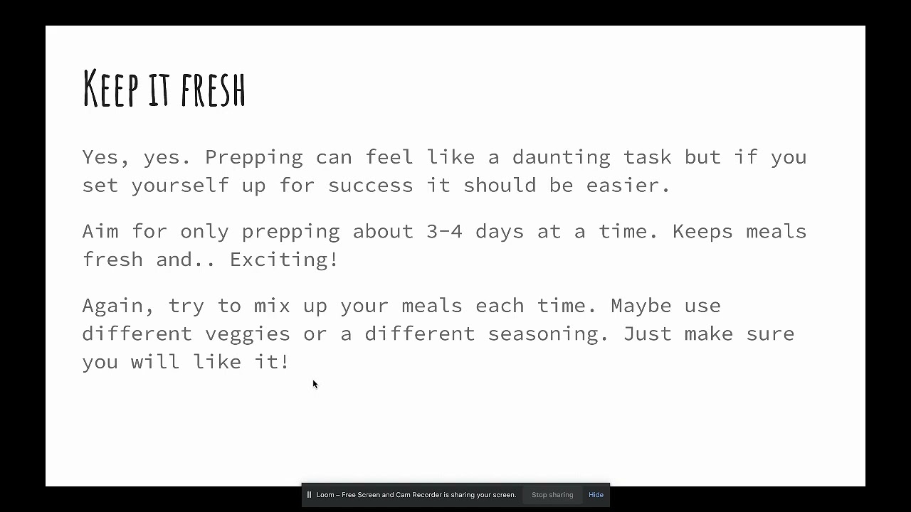 Level 2 Week 2   Meal Prep Tips   18 February 2022