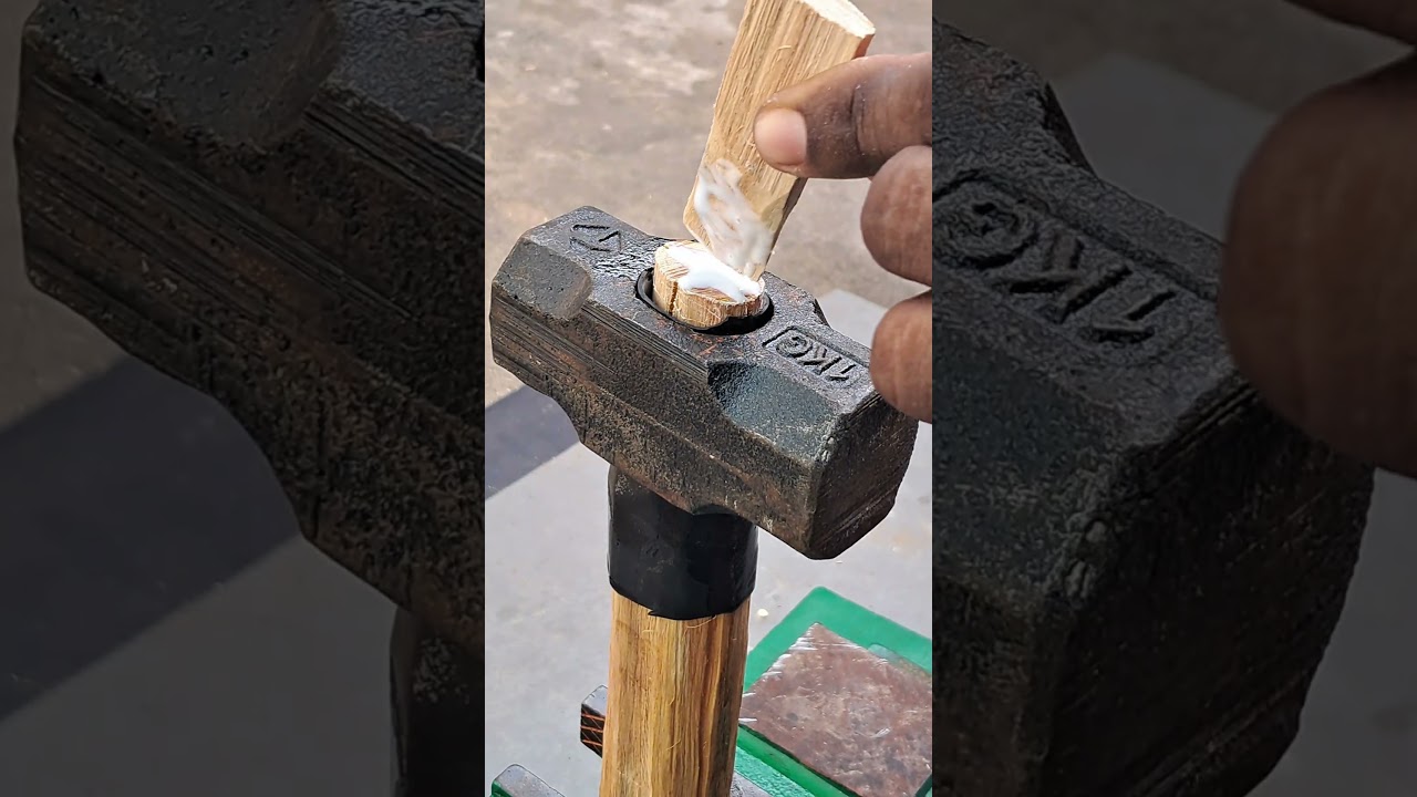 Perfect fit! Hammer that never loses its grip #diy #carpentry #tips
