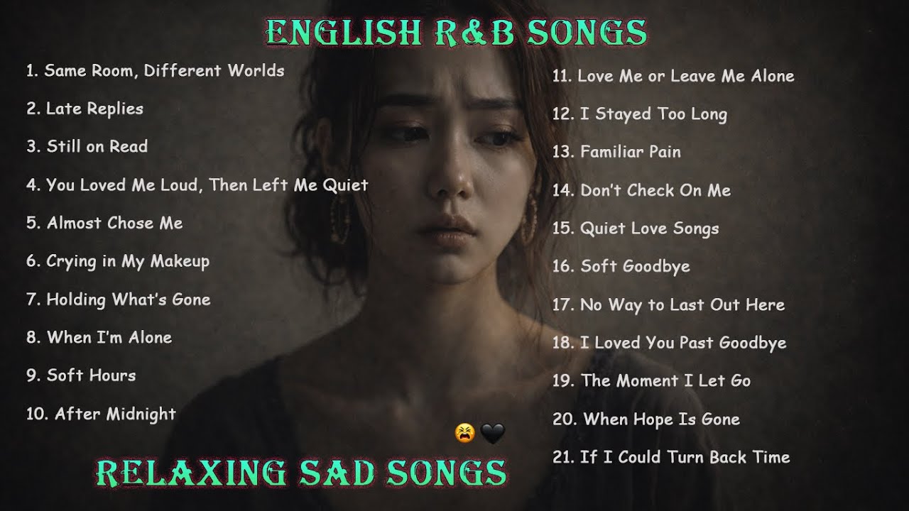 Beautiful English R&B Songs 2026 🖤 Top Relaxing Sad Songs || Non Stop Songs