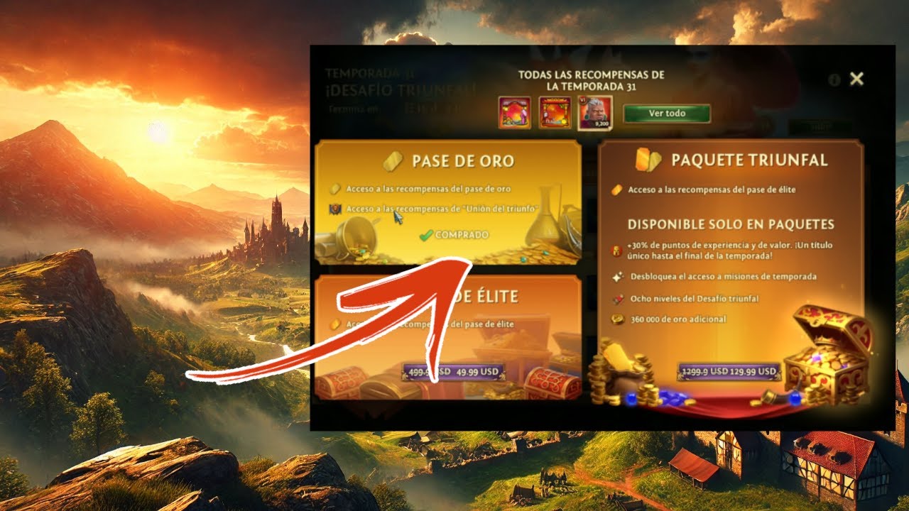 Progresa sin Gastar una Fortuna! 💰| Pase de Oro | Total Battle