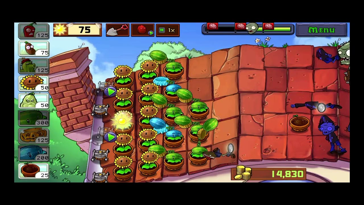 I beat 5-8 pvz