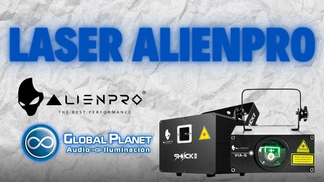 LASER  SHOCK DE 3 Y 5W ALIENPRO | ILUMINA CUALQUIER ESCENARIO CON ESTE EFECTO