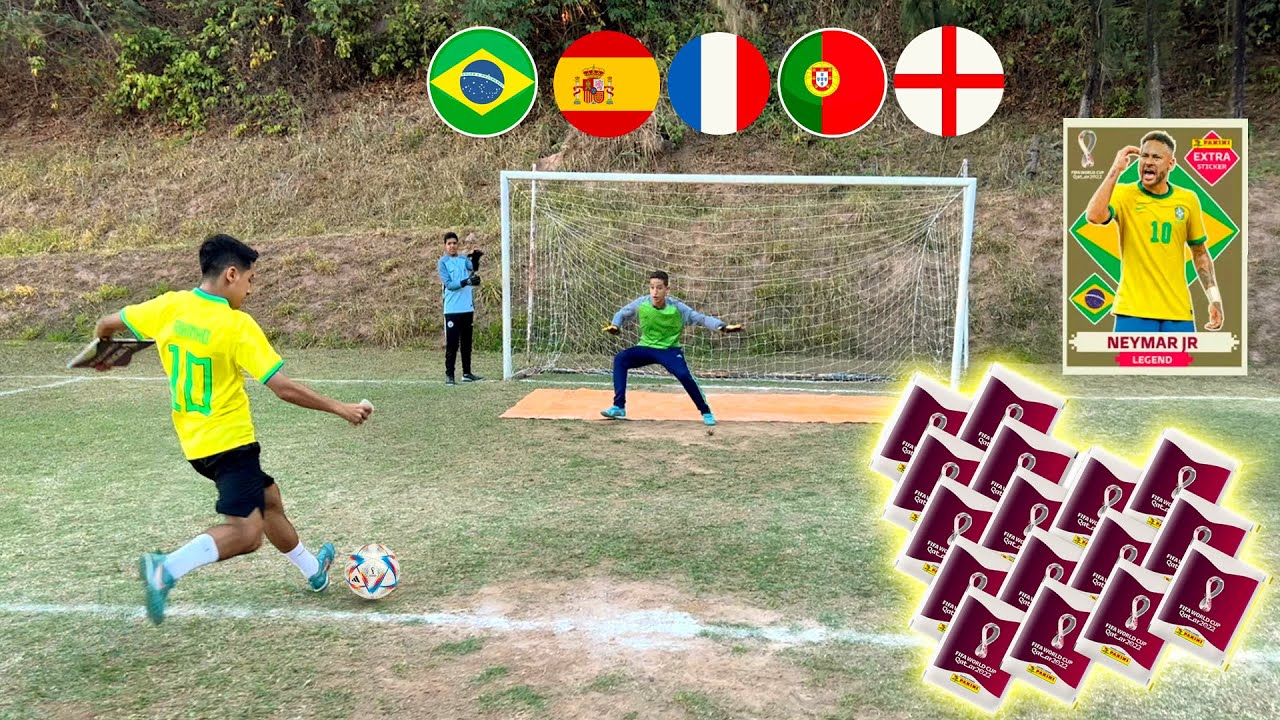 SE FAZER GOL GANHA FIGURINHAS DA COPA DO MUNDO 2022! ‹ Rikinho ›