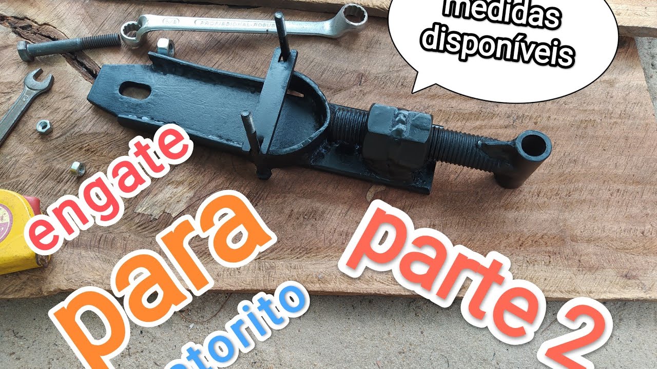 como fazer engate de carrocinha para tratorito parte 2 #tratorito