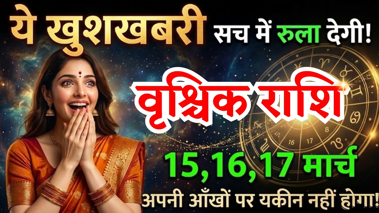 15, 16, 17 मार्च, वृश्चिक राशि वालों ये खुशखबरी सच में रुला देगी, vrishchik Rashi, जरूरी बातें